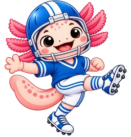 Asher playing football